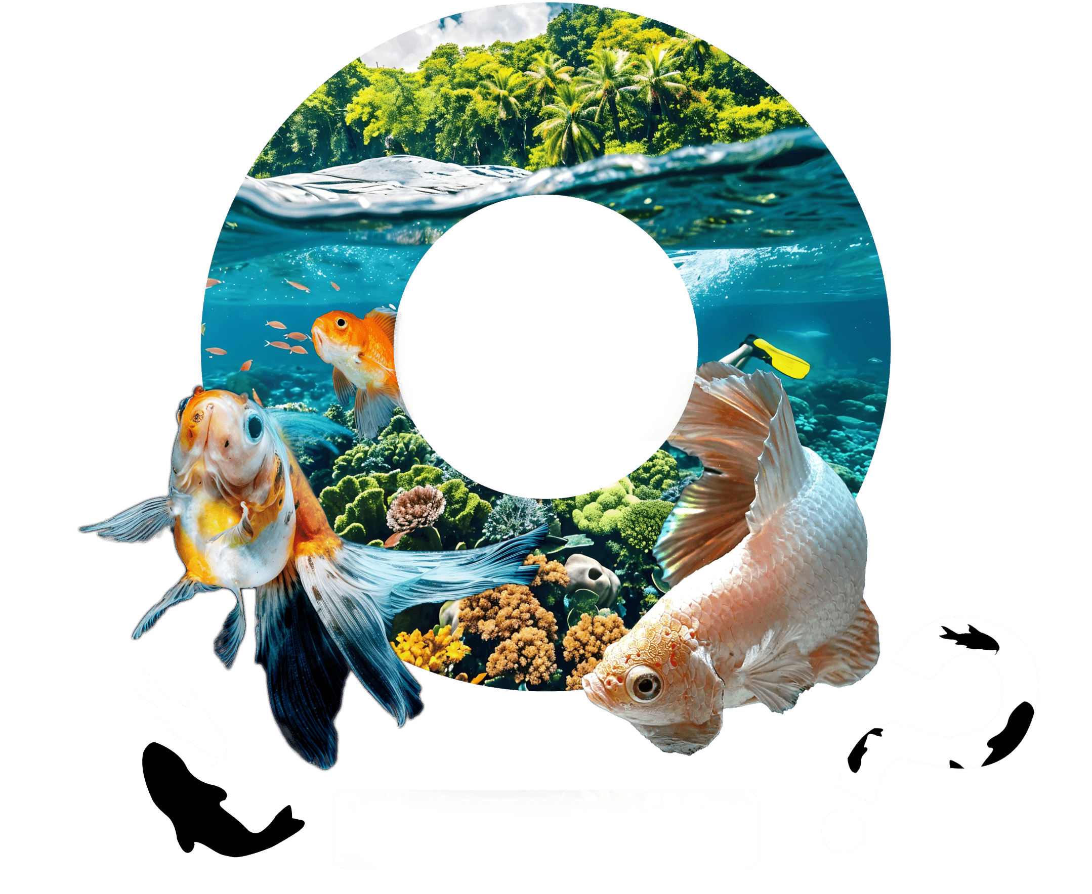 Tropical aquarium theme